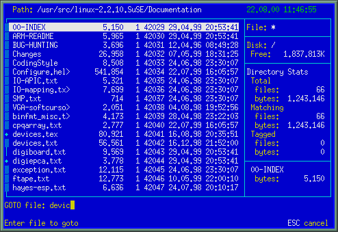 Goto command